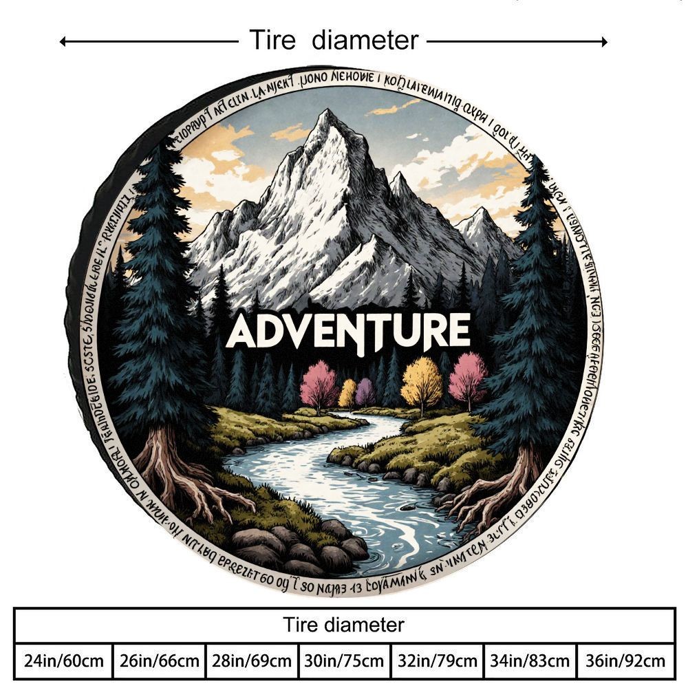 Outdoor Adventure Vehicles - Copertura per Pneumatici con Stampa di