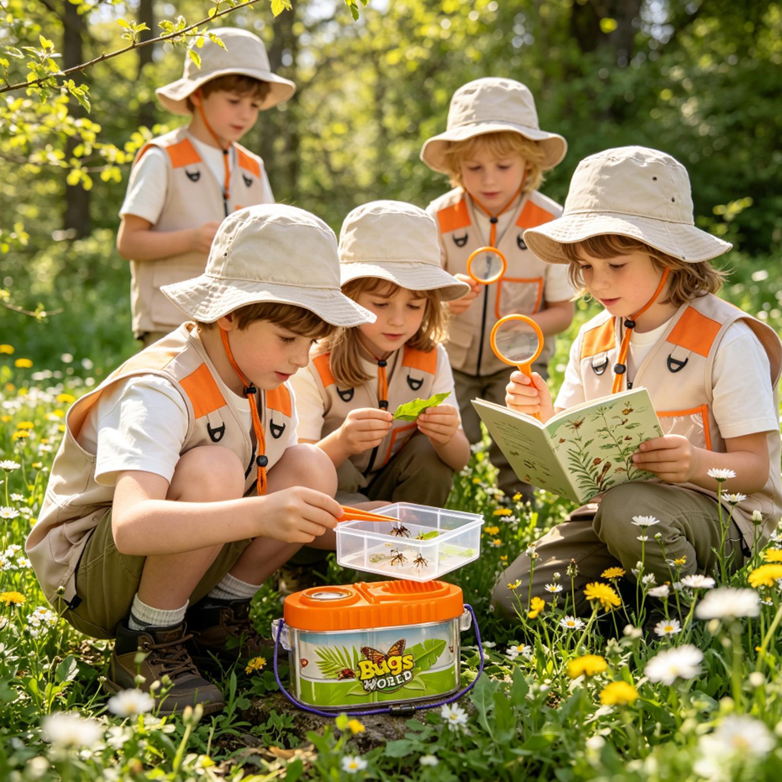 Outdoor Adventure Activities For Kids - Kit Avventura per Bambini con Lente