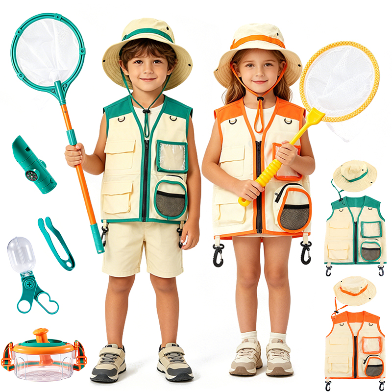 Outdoor Adventure Kit For Boys - Kit Avventura Esploratore della Natura: Cappello,